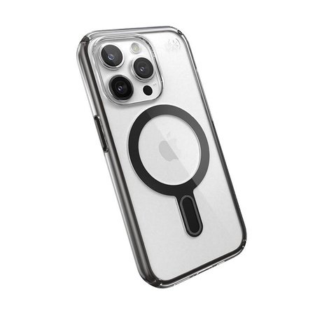 Speck Presidio Perfect-Clear ClickLock & Magsafe - iPhone 15 Pro tok (átlátszó / matt fekete / palaszürke)