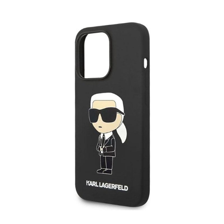 Karl Lagerfeld Silikonové pouzdro NFT Ikonik - iPhone 14 Pro Max (černé)