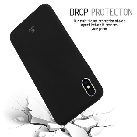 Crong Soft Skin Cover - pouzdro pro iPhone Xs Max (černé)
