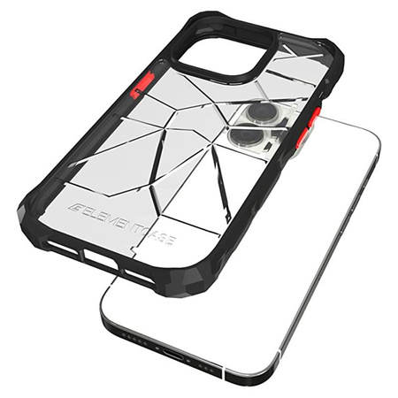 Element Case Special Ops X5 - Gepanzerte iPhone 14 Pro Max Hülle (Mil-Spec Fallschutz) (Klar/Schwarz)