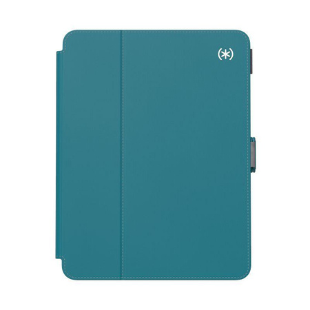 Speck Balance Folio - Étui pour iPad Pro 11" (2022-2018) / iPad Air 11" (2024) / iPad Air 10.9" (5e-4e gén.).) (2022-2020) (Sarcelle/gris nuageux)