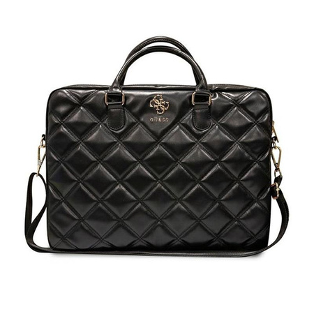 Brašna na počítač Guess Quilted 4G - 15" / 16" brašna na notebook (černá)