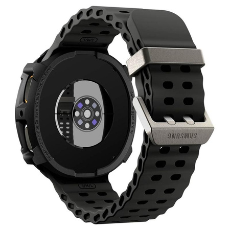 Spigen Rugged Armor – Hülle für Samsung Galaxy Watch 8 44 mm (Matte Black)