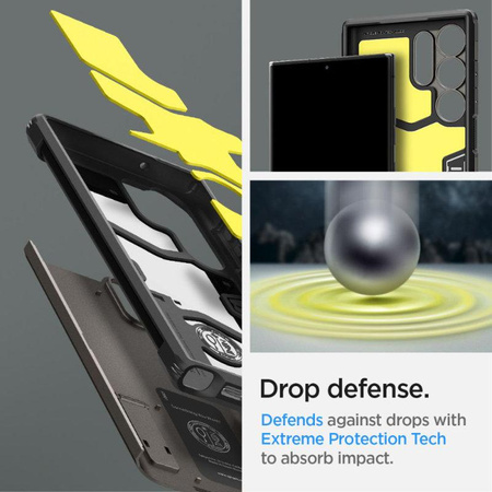 Spigen Tough Armor - pouzdro pro Samsung Galaxy S23 Ultra (Gunmetal)