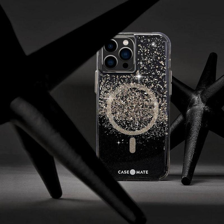 Case-Mate Karat MagSafe - Coque pour iPhone 14 Pro décorée d'onyx (Onyx)