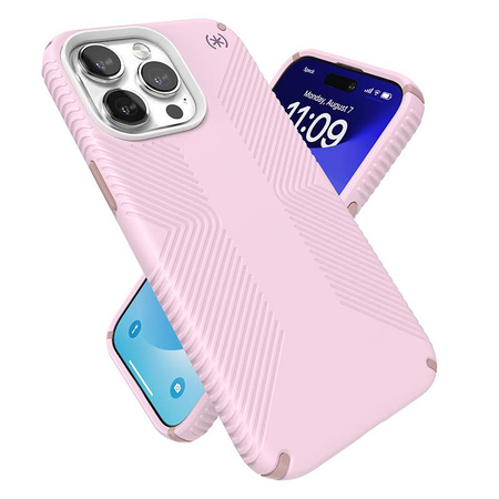 Speck Presidio2 Grip Magsafe - iPhone 15 Pro Max tok (Soft Lilac / Carnation Petal / Rouge Pink)