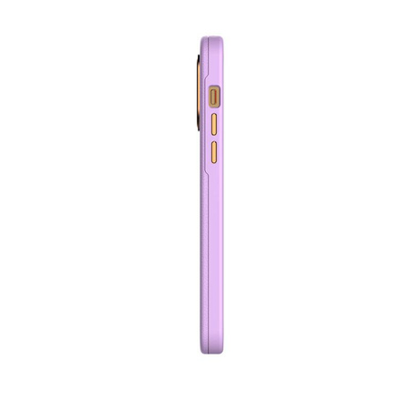 Moshi Napa Slim MagSafe - kožené pouzdro pro iPhone 14 Pro Max (levandulově fialové)