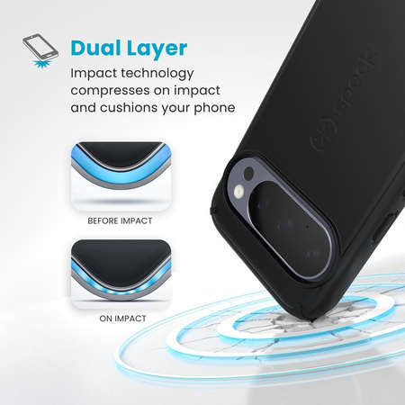 ETUI CZARNE DO GOOGLE PIXEL 10 | 10 PRO SPECK WYTRZYMAŁE ELEGANCKIE CASE