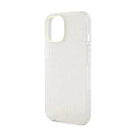 Guess IML Faceted Mirror Disco Iridescent - iPhone 15 Case (pink)