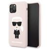 Karl Lagerfeld Fullbody Silicone Iconic - pouzdro pro iPhone 11 Pro (růžové)