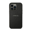 Guess Saffiano Metal Logo Stripes - iPhone 14 Pro Max Case (black)