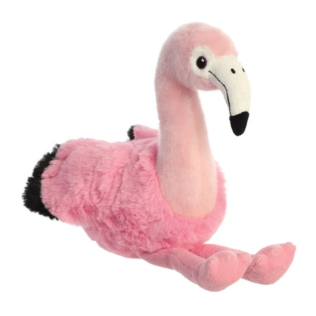 Eco Nation – Plush Toy / Cuddly Sitting Flamingo 27 cm Eco-Friendly