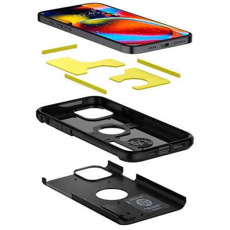 Spigen Tough Armor - Coque pour iPhone 12 / iPhone 12 Pro (Noir)