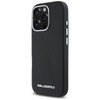 Karl Lagerfeld Saffiano Full Wrapped Elongated Metal Logo MagSafe - Hülle für iPhone 16 Pro (schwarz)
