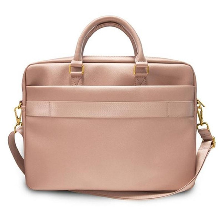 Guess Saffiano Script számítógépes táska - 15" notebook táska (rózsaszín)