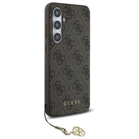 Guess 4G Charms Collection - Pouzdro pro Samsung Galaxy S24 FE (hnědá)