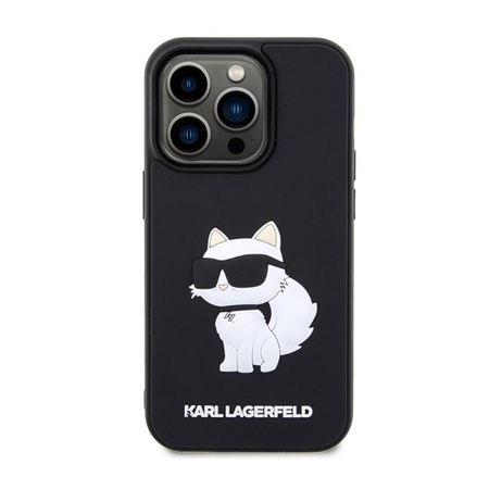 Karl Lagerfeld 3D Rubber NFT Choupette - Coque iPhone 14 Pro (Noir)