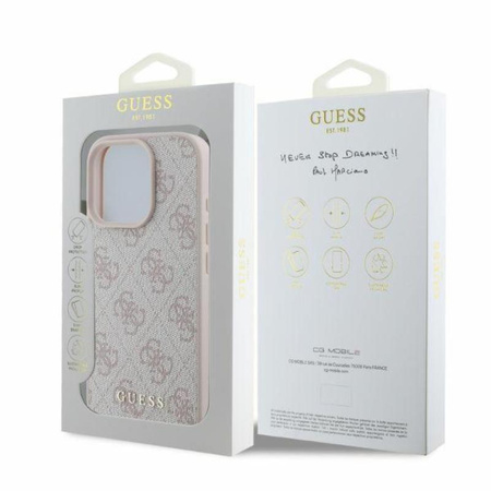 Guess 4G Classic - Coque iPhone 16 Pro (rose)