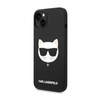 Karl Lagerfeld Choupette Head MagSafe szilikon - iPhone 14 Plus tok (fekete)