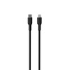 PURO ICON Soft Cable - USB-C zu Lightning MFi-zertifiziertes Kabel 1,5 m (Schwarz)
