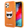 Karl Lagerfeld Choupette Head - iPhone 12 / iPhone 12 Pro tok (fluo narancssárga)