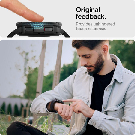 Spigen GLAS.TR EZ FIT - Gehärtetes Glas für Samsung Galaxy Watch 6 Classic 47 mm (2 Stück)