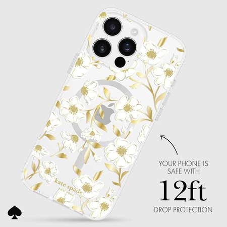 Kate Spade New York Protective Gems MagSafe - iPhone 16 Pro Max Case (Sunshine Floral)