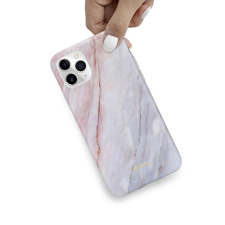 Crong Marble Case – Etui iPhone 11 Pro (różowy)