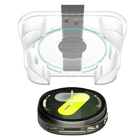 SZKŁO HARTOWANE NA EKRAN DO GALAXY WATCH 8 40 mm, Spigen, Ochronne, 2szt