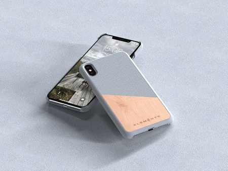 Nordic Elements Original Hel - Wooden Case for iPhone Xs Max (Light Grey)