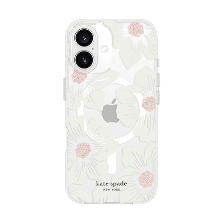 Kate Spade New York védő MagSafe - iPhone 16 tok (Hollyhock Floral)