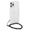 Guess Black Pearl Strap - iPhone 13 Pro Tasche (Transparent)