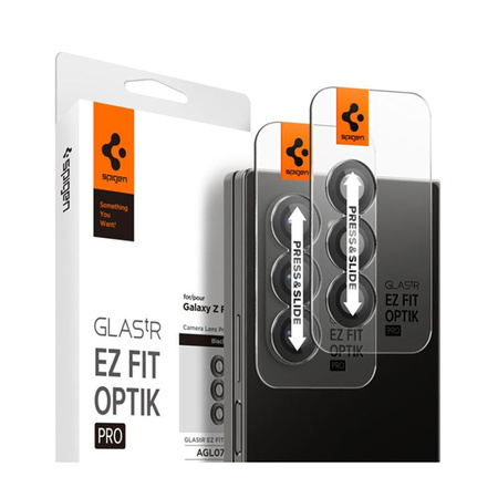 Spigen Optik.TR EZ Fit Camera Lens Protector 2-Pack - ochranné sklo objektivu pro Samsung Galaxy Z Fold 6 (2 ks) (Black)