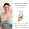 Alpina - Smart bathroom scale with app to monitor 180 kg