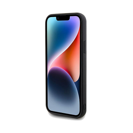 Guess Paillettenschrift Metall - iPhone 12 / iPhone 12 Pro Tasche (schwarz)