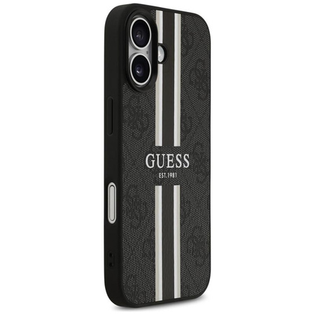 Guess 4G Printed Stripes MagSafe - Pouzdro iPhone 17 (černé)