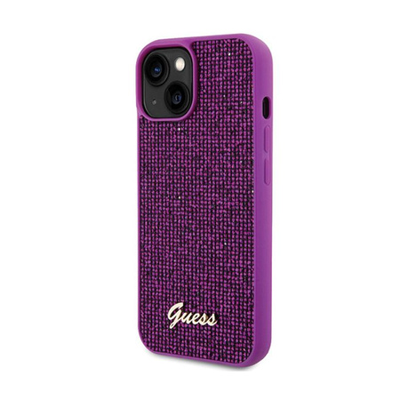 Guess Disco Metal Script - iPhone 15 Case (fuchsia)