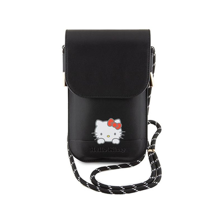 Hello Kitty Leather Daydreaming Cord - Phone crossbody bag (black)