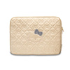 Hello Kitty Zip PU Quilted Bows Sleeve - pouzdro na notebook 13" / 14" (zlaté)