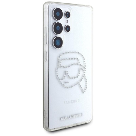 Karl Lagerfeld Rhinestones Karl Head Logo - Samsung Galaxy S25 Ultra Case (Transparent)
