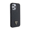 Guess Croco Triangle Metal Logo - iPhone 15 Pro Max Case (black)