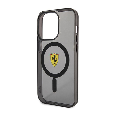 Ferrari Translucent MagSafe - pouzdro pro iPhone 14 Pro (černé)