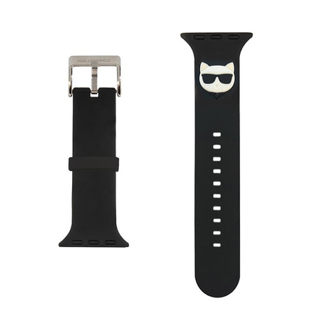 Karl Lagerfeld Silicone Choupette Head - Bracelet pour Apple Watch 42/44/45 mm (noir)