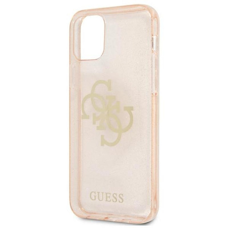 Pouzdro Guess Glitter 4G Big Logo - iPhone 12 / iPhone 12 Pro (zlaté)