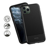 Crong Prestige Carbon Cover - Coque pour iPhone 11 Pro Max (noir)