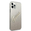 Guess Glitter Gradient Script - iPhone 12 / iPhone 12 Pro Tasche (Gold)