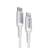 Crong Armor Link - Câble USB-C Lightning Fast Charging MFi 150cm (blanc)