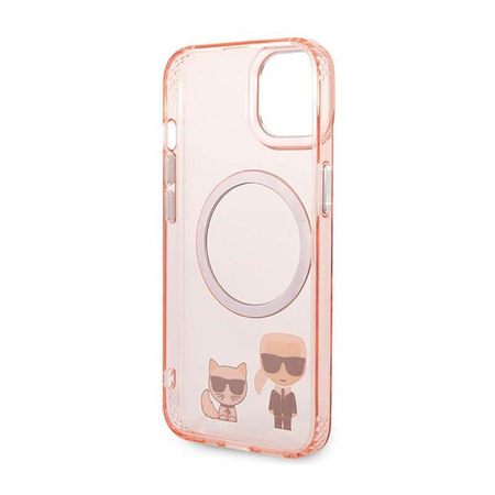 Karl Lagerfeld Karl & Choupette Aluminum MagSafe - iPhone 14 Plus Case (pink)