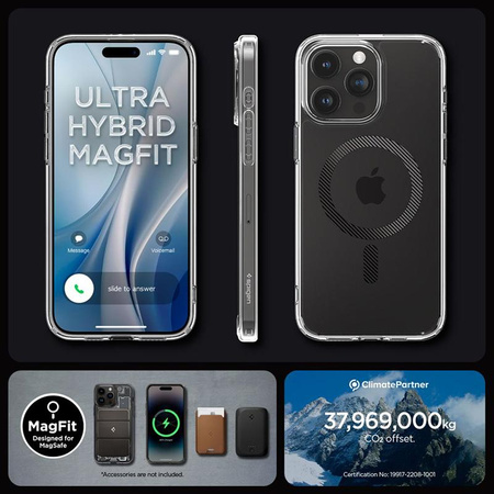Spigen Ultra Hybrid MagSafe - Schutzhülle für iPhone 15 Pro Max (Carbon Fiber)