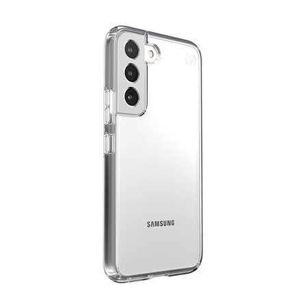 Speck Presidio Perfect-Clear - Étui pour Samsung Galaxy S22 avec revêtement MICROBAN (transparent/transparent)
